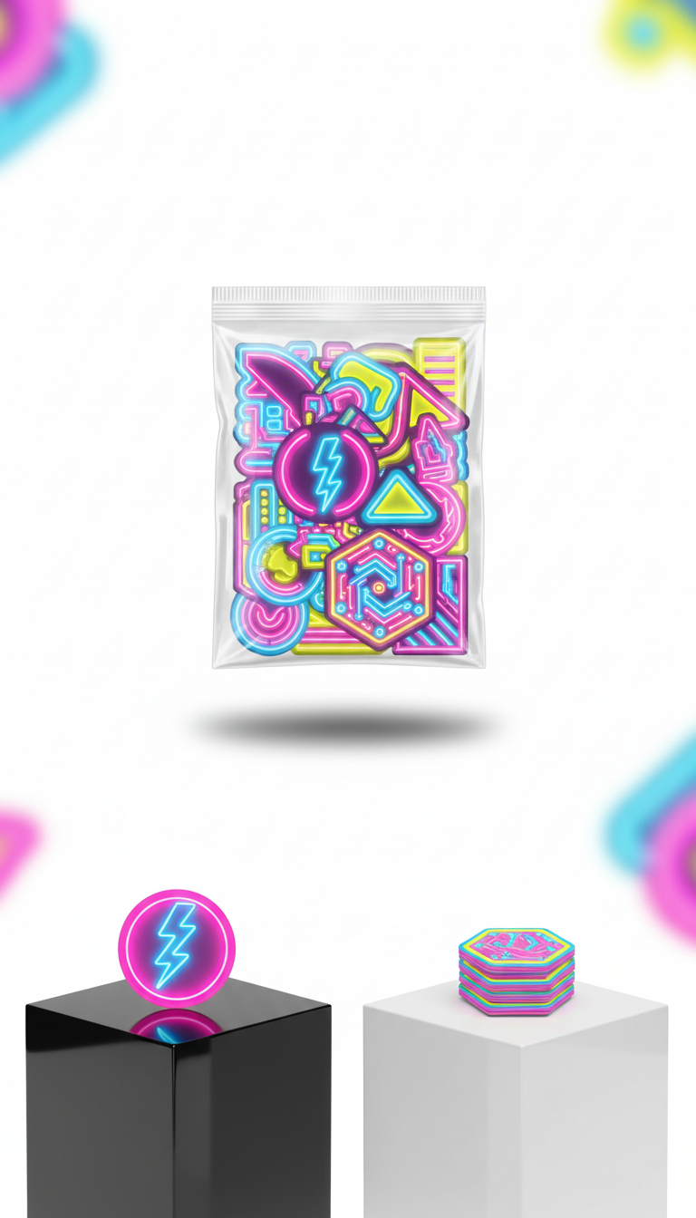 Neon Collectible Sticker Pack
