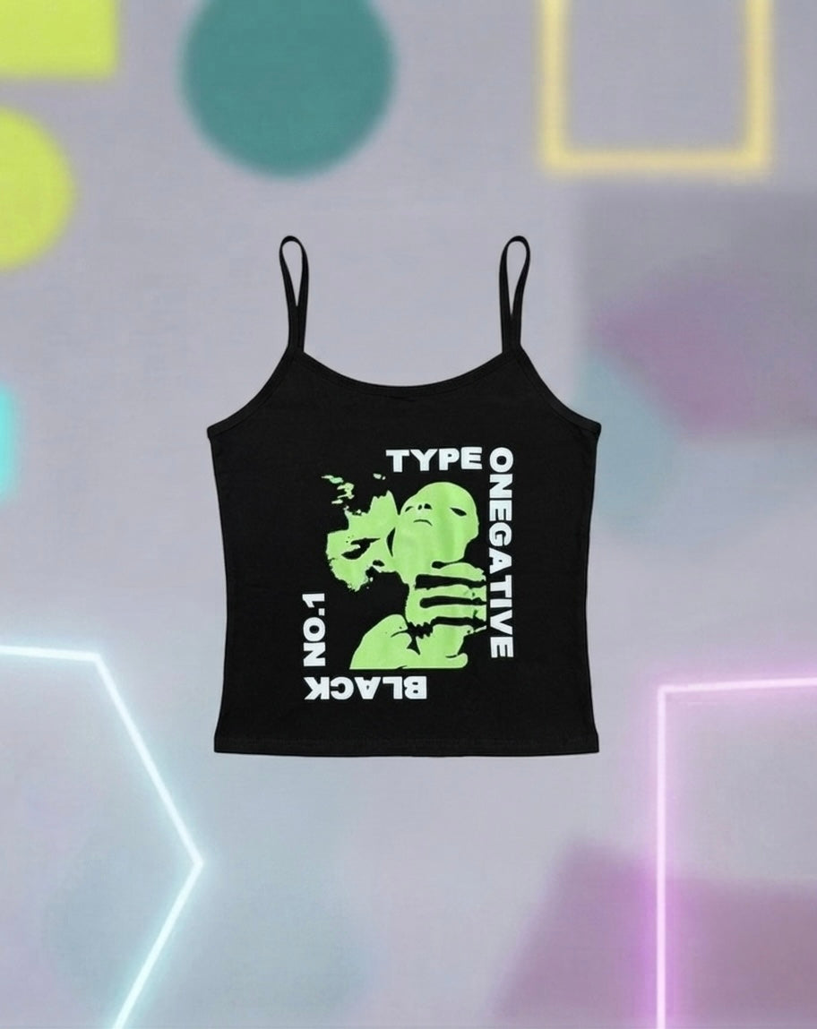 Type O NEGATIVE' Tank Top Goth Rock Punk Band Crop Shirt Tank Top