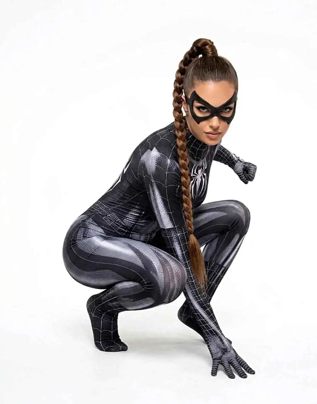 2pc Cosplay Spider Web Bodysuit RebelRogue