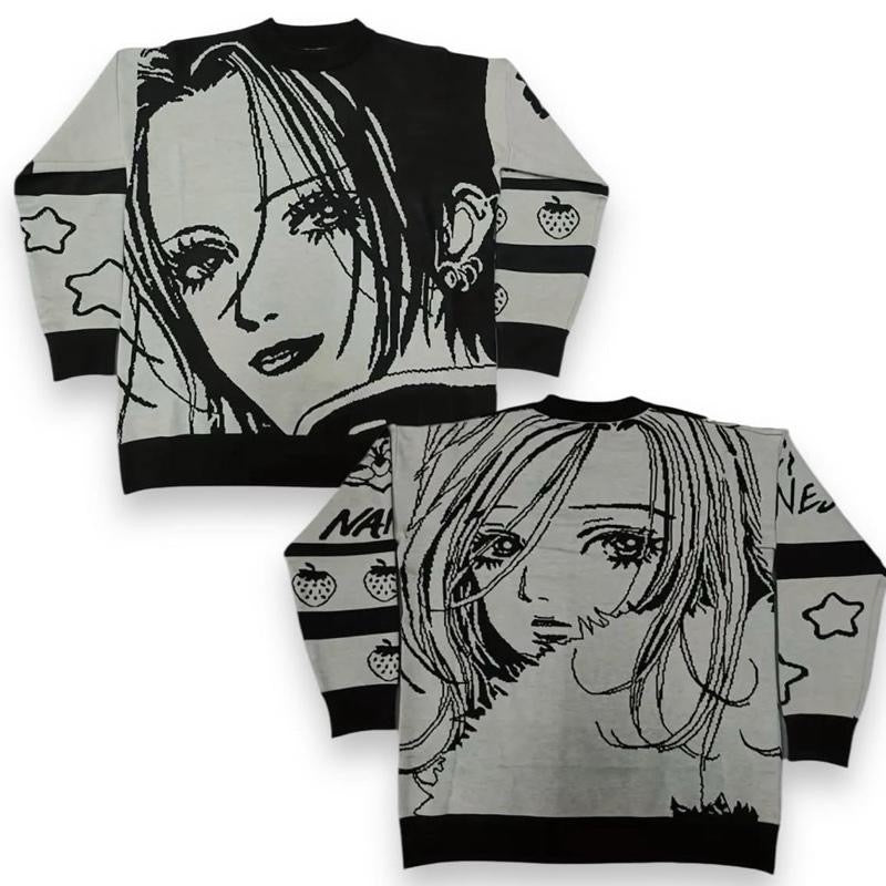 Anime Black Stones Manga Pullover Nana Hachi Knitted Sweater