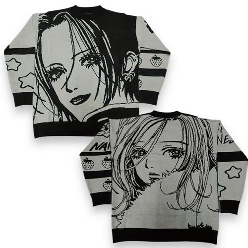 Anime Black Stones Manga Pullover Nana Hachi Knitted Sweater