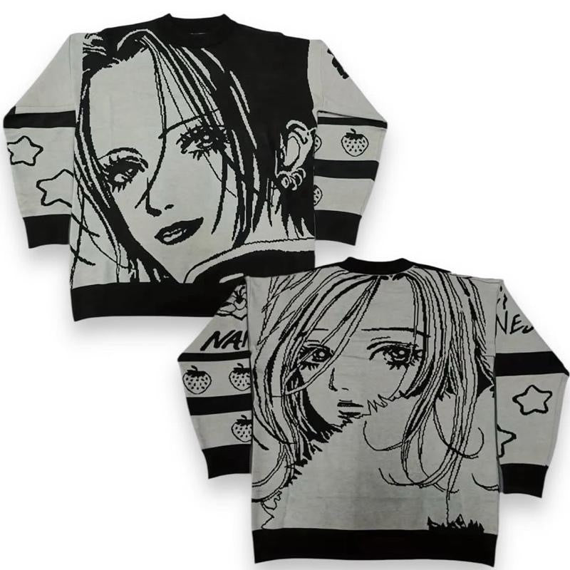 Anime Black Stones Manga Pullover Nana Hachi Knitted Sweater