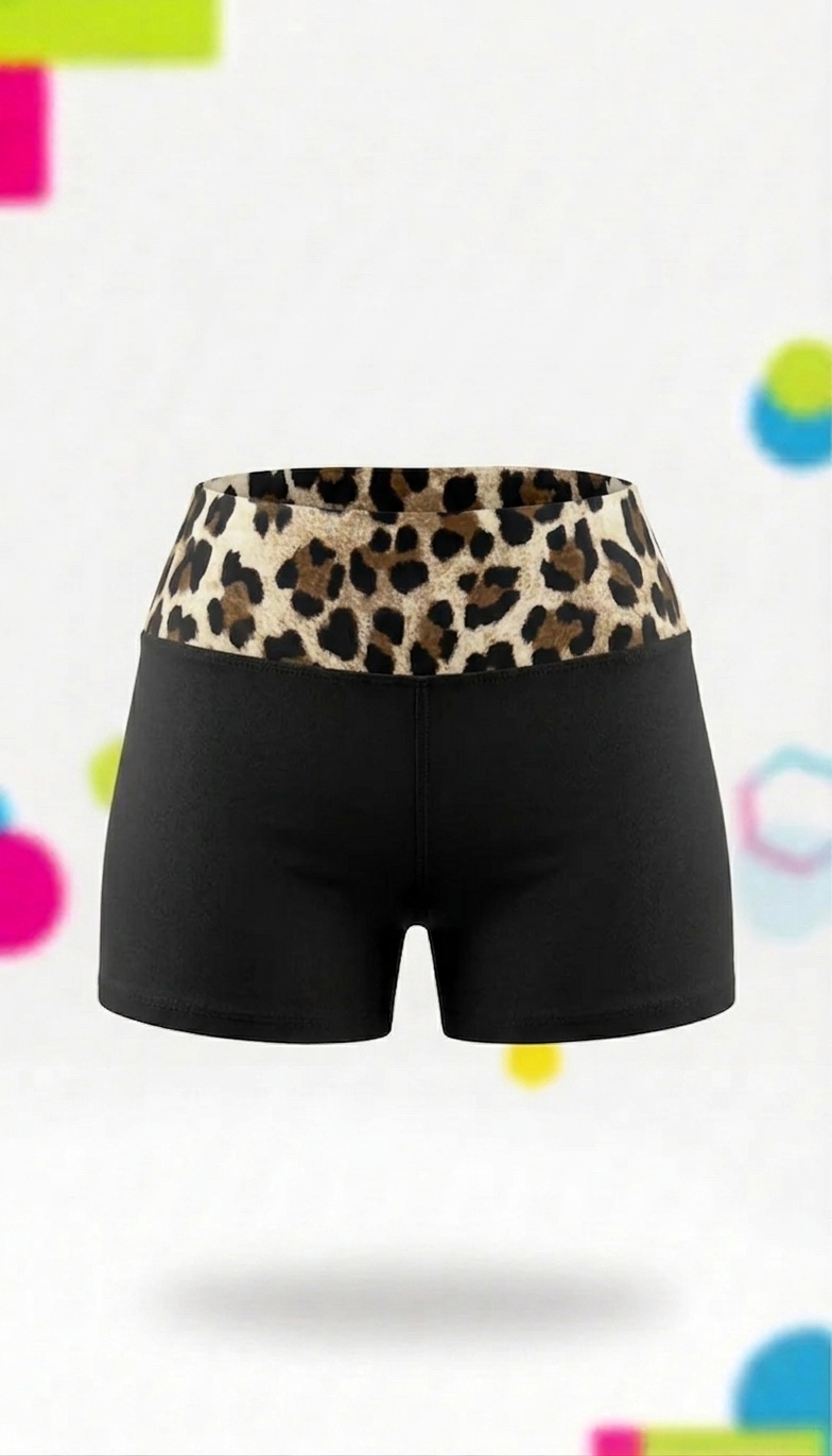 Y2K Cheetah Leopard Print Fold Over