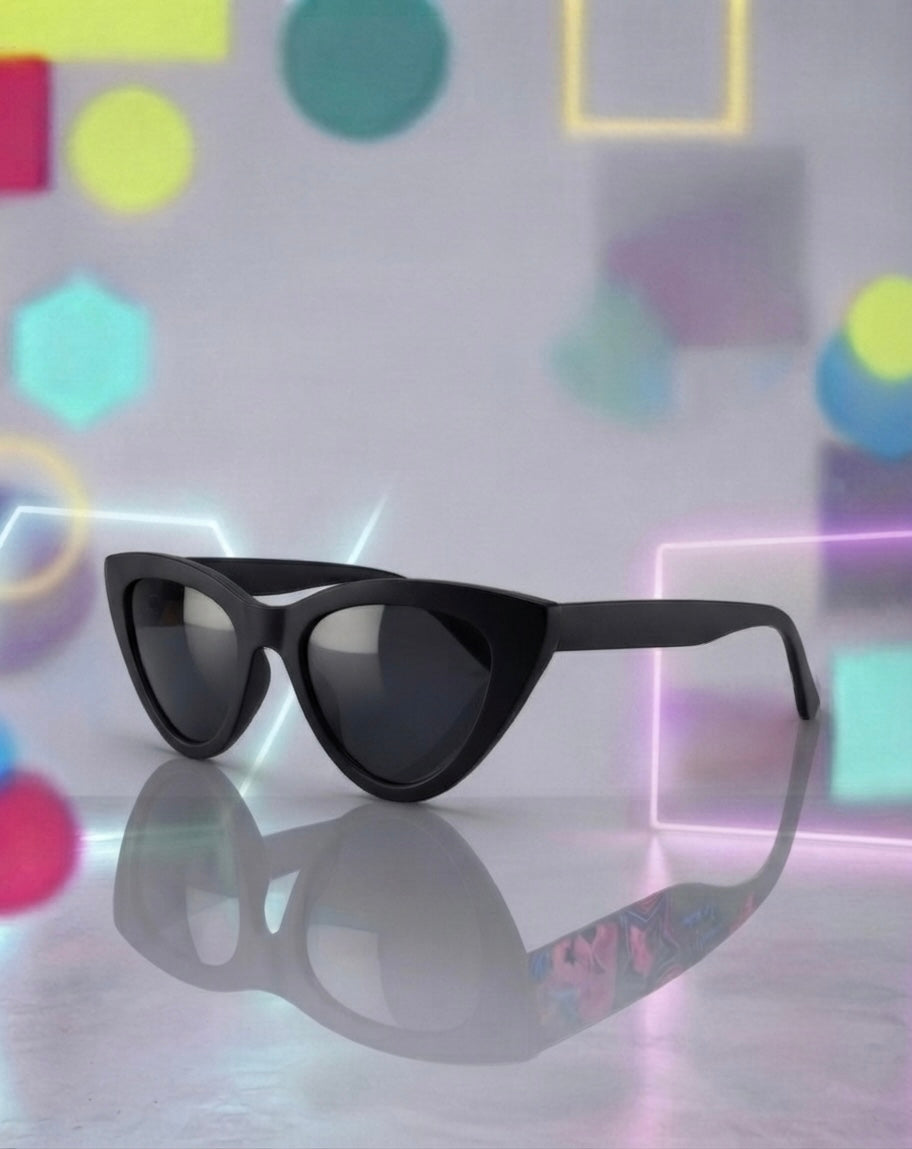 Classic Cateye Sunglasses 90s Goth Rock Punk Emo Vintage Sunglasses