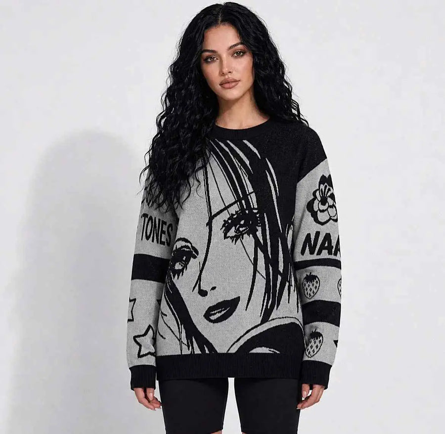 Nana Hachi Anime Knitted Sweater Fortune Route Empire