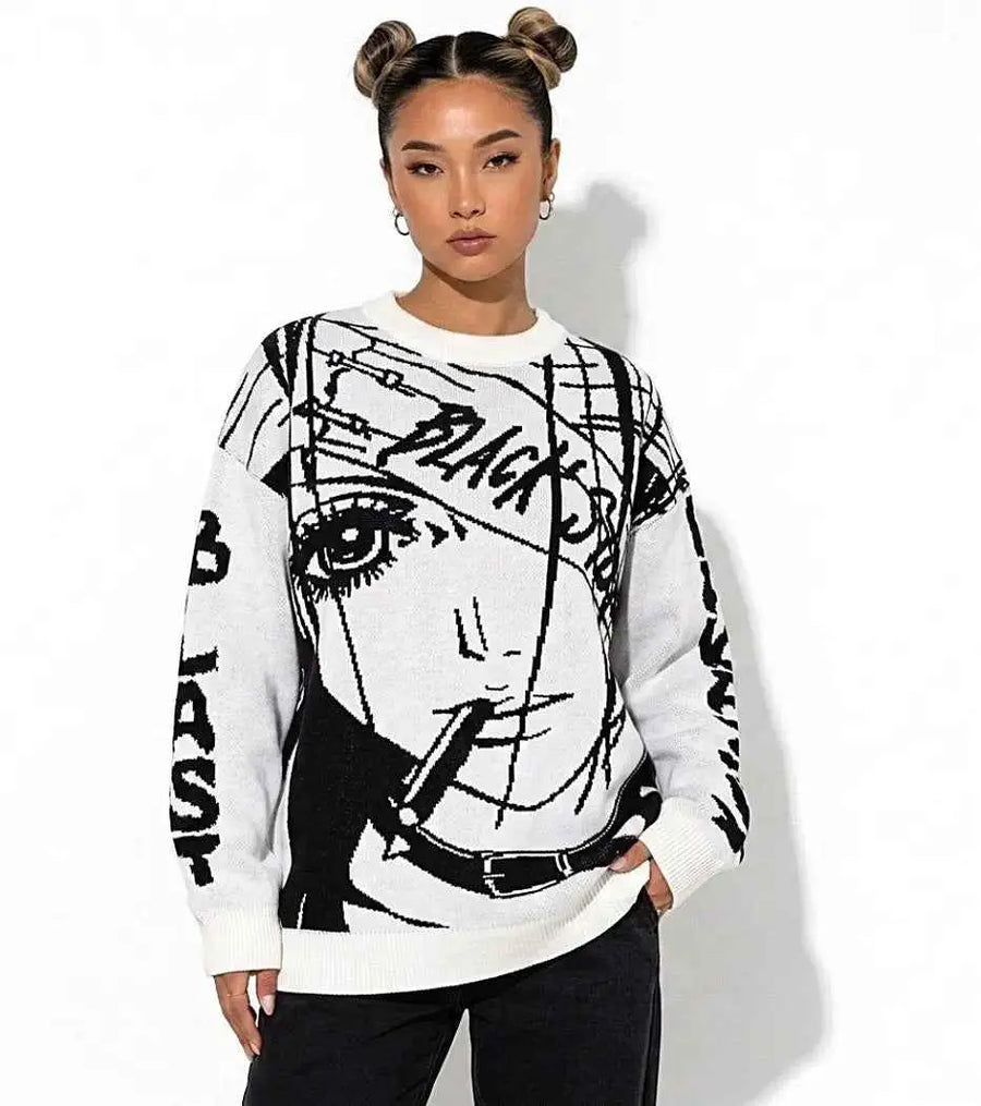 Black Stones Nana Osaki Knit Sweater RebelThreads