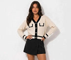 Patchwork Knit Cardigan Denim Sweater RebelThreads