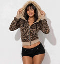 Aesthetic Fur Collar Camouflage Jacket RebelThreads