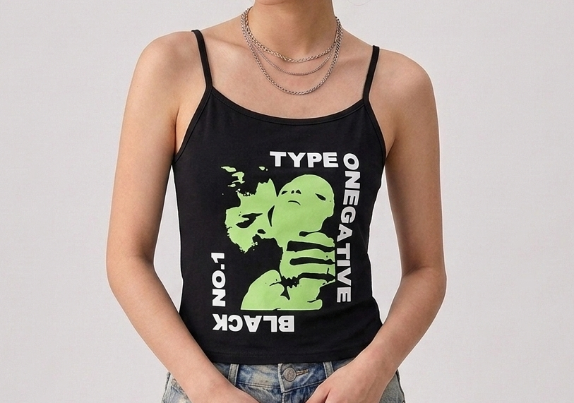 Type O NEGATIVE' Tank Top Goth Rock Punk Band Crop Shirt Tank Top