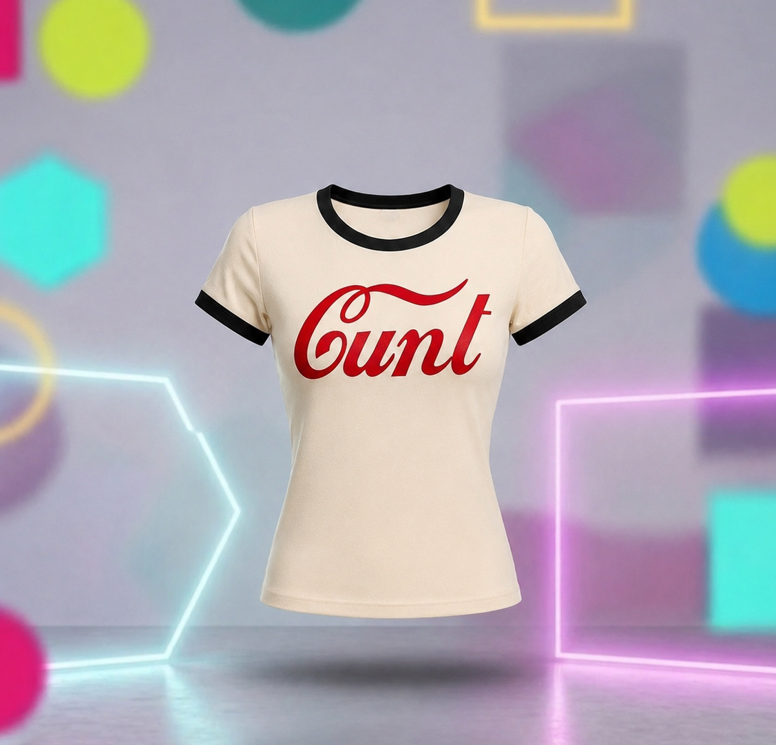Y2K Graphic C*nt Baby Tee