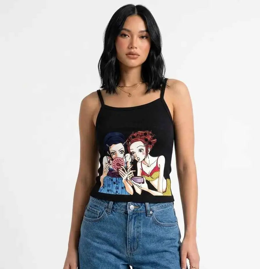 Nana & Hachi Black Tank Top RebelThreads