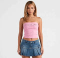 Pink Bebe Tube Top RebelThreads