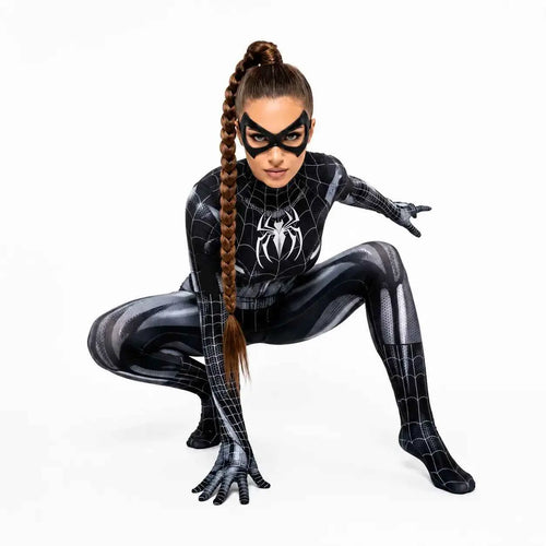 2pc Cosplay Spider Web Bodysuit RebelRogue
