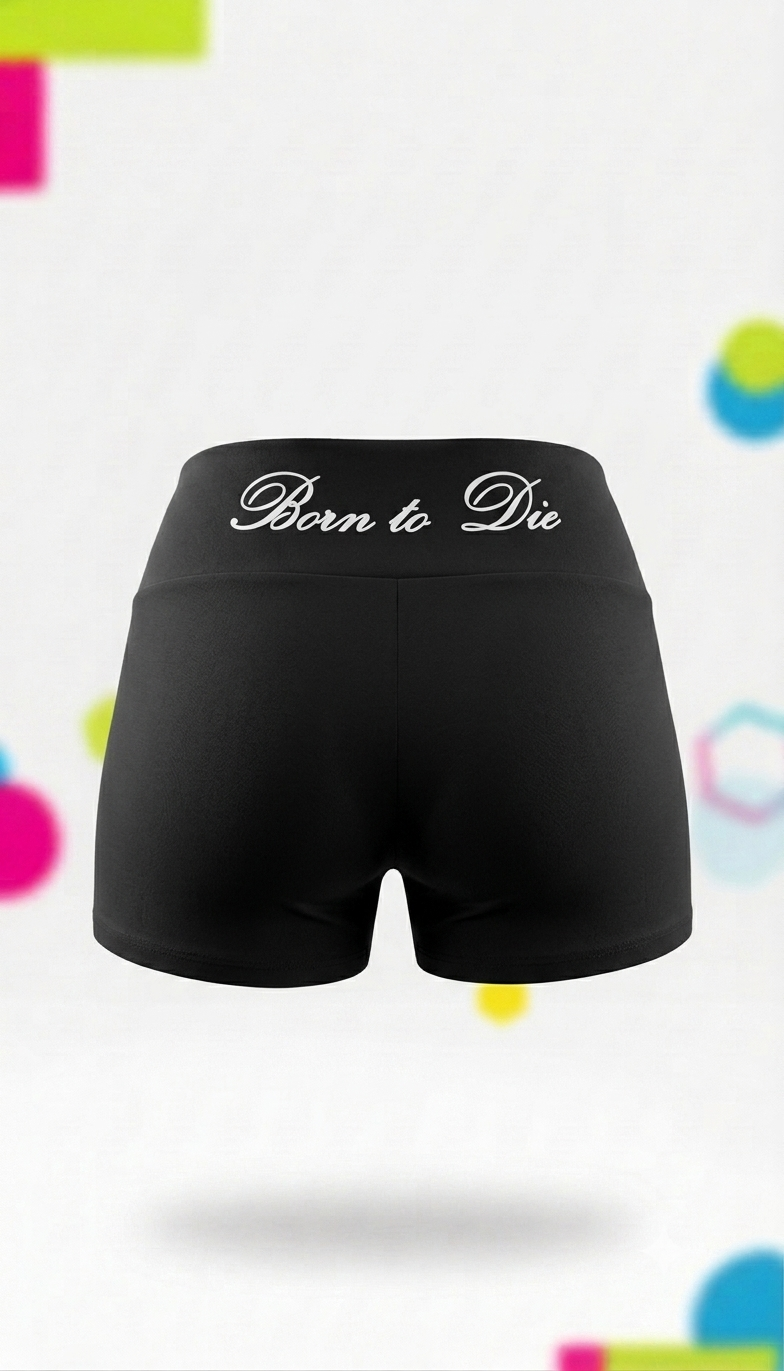 Lana del Rey Born to Die Shorts 𓆩♡𓆪 Black Born to Die short booty shorts 🖤🍒