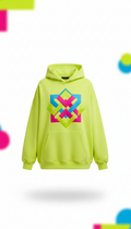 Oversized Lemon Neon Logo Hoodie